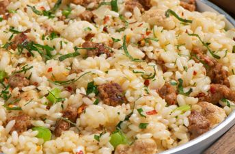 Creamy Risotto with Sausage and Cauliflower