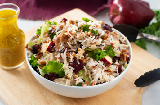 Chicken-and-kale-rice-salad-with-wild-rice-and-apples