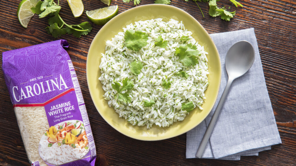 Cilantro lime rice with jasmine