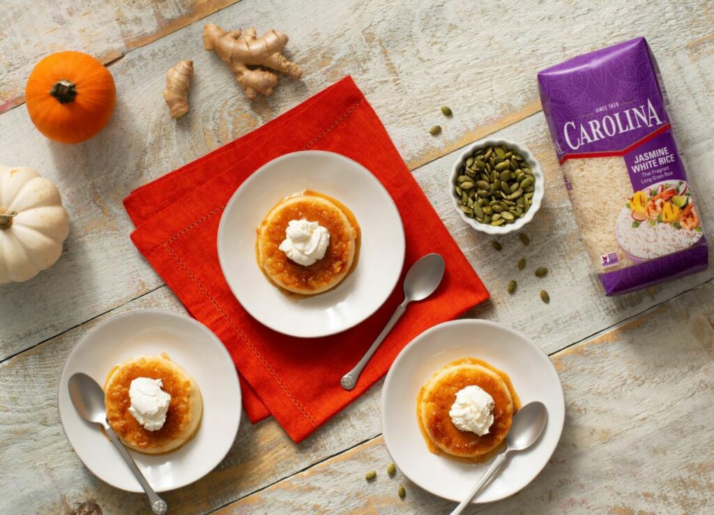 Ginger & Pumpkin Rice Creme Caramel