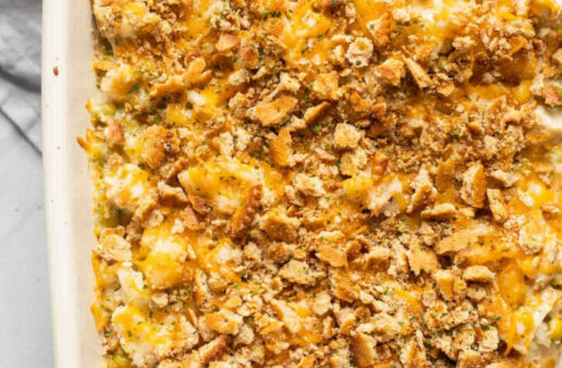 Turkey and Rice Casserole with cheese