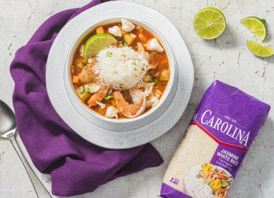 Shrimp Soup with Jasmine Rice