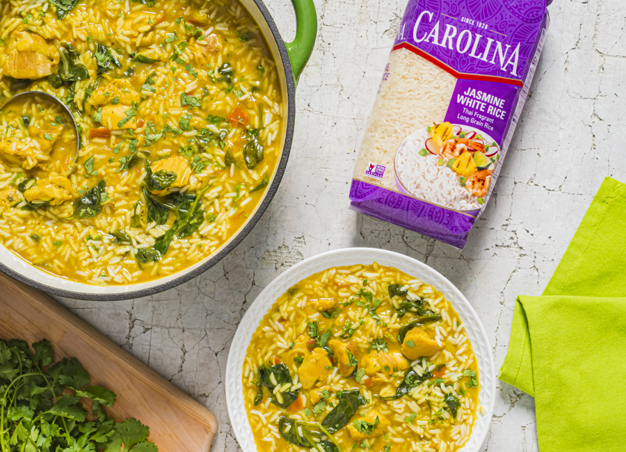 One-Pot Green Curry Chicken with Rice