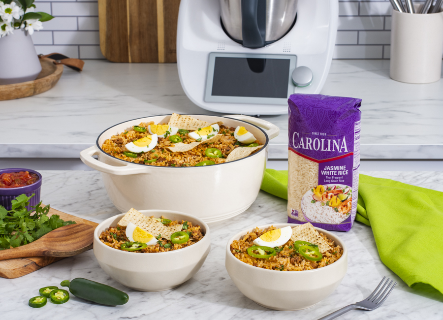 Bowl de arroz y empanadas | Arroz Carolina®