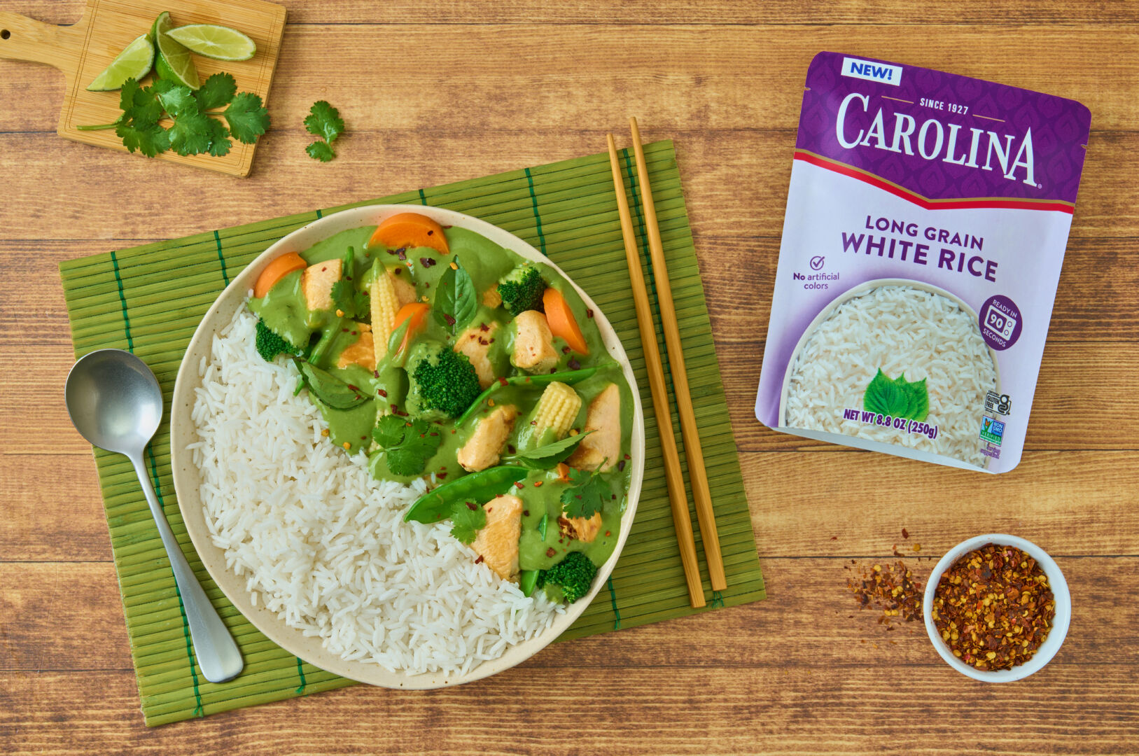 Thai Green Curry with White Rice